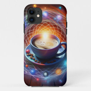 Coffee and the Cosmos: A Syzygy of Energy iPhone 11 Case