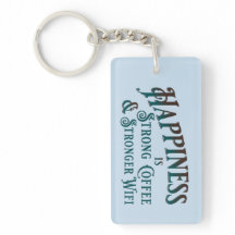 Coffee and Wifi Keyring