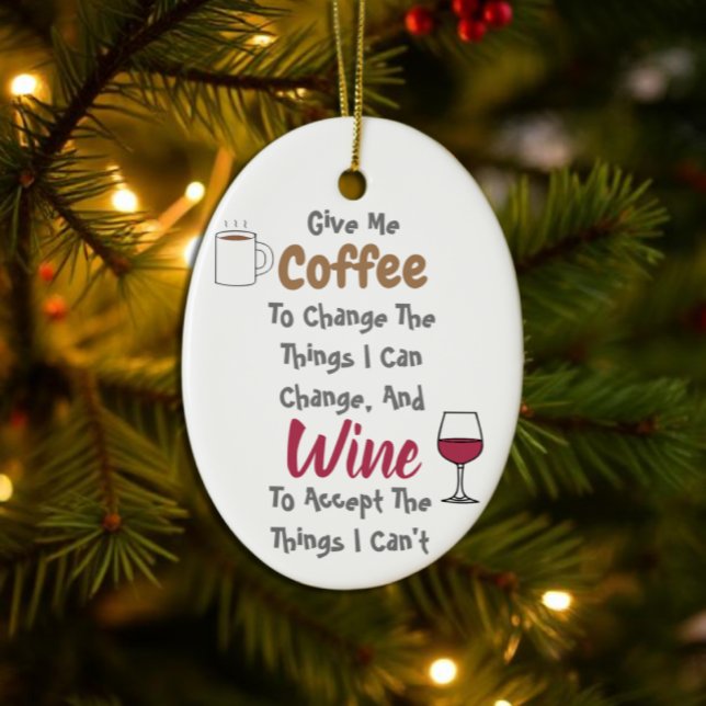 Coffee And Wine Ceramic Tree Decoration (Creator Uploaded)