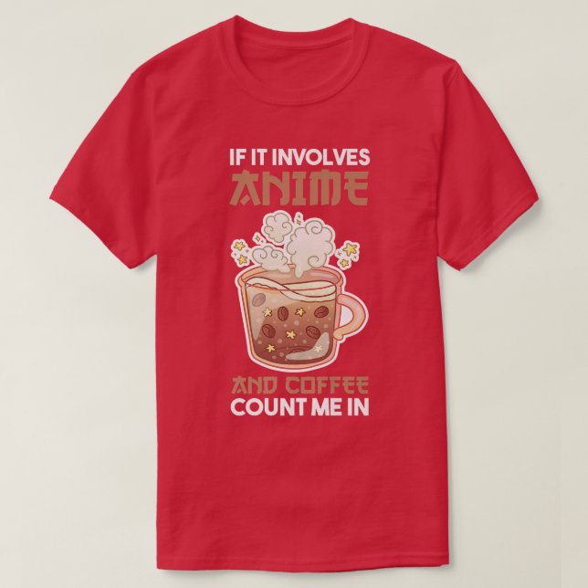 Coffee Anime Premium  T-Shirt (Design Front)