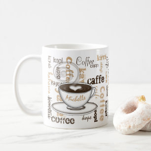 Coffee Around the World Name Mug
