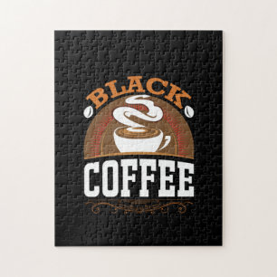 Coffee Art Black Coffee Jigsaw Puzzle
