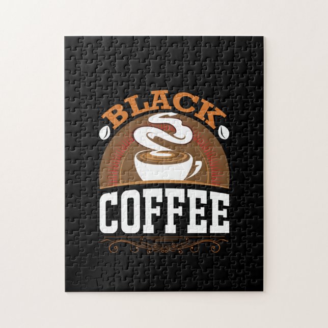 Coffee Art Black Coffee Jigsaw Puzzle (Vertical)