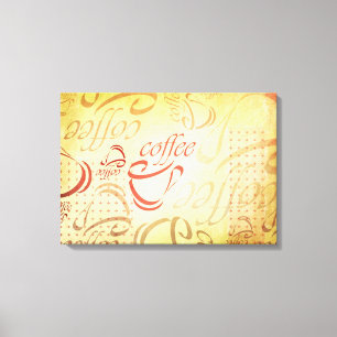Coffee Art Canvas Print