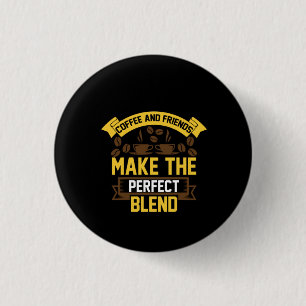 Coffee Art Coffee And Friends 3 Cm Round Badge