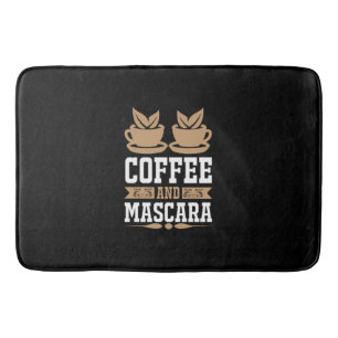 Coffee Art Coffee And Mascara Bath Mat