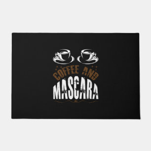 Coffee Art Coffee And Mascara Doormat