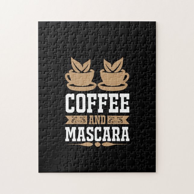 Coffee Art Coffee And Mascara Jigsaw Puzzle (Vertical)