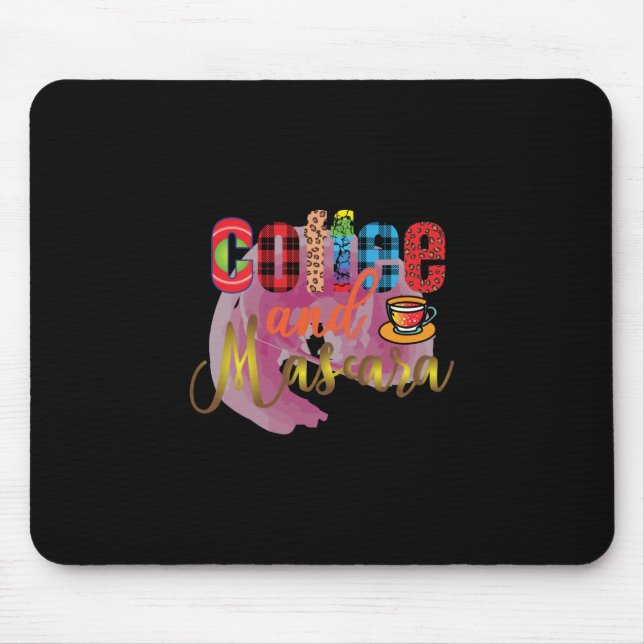 Coffee Art Coffee And Mascara Mouse Mat (Front)