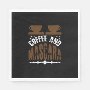 Coffee Art Coffee And Mascara Napkin