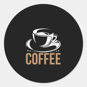 Coffee Art Coffee Classic Round Sticker