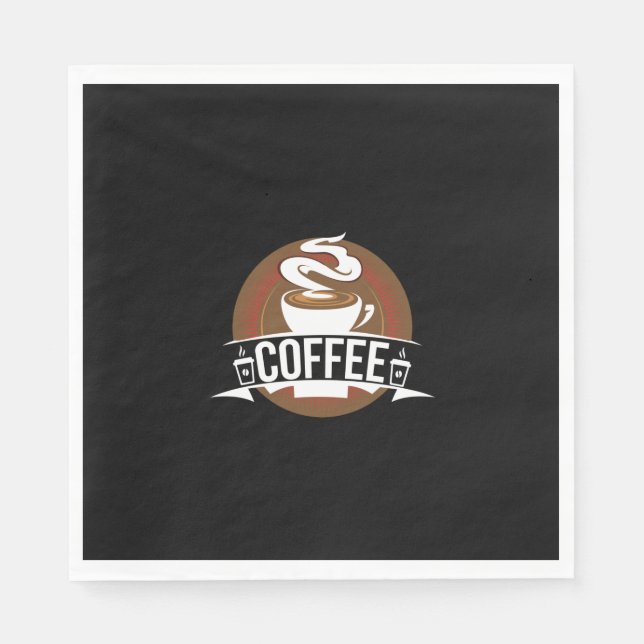 Coffee Art Coffee Napkin (Front)