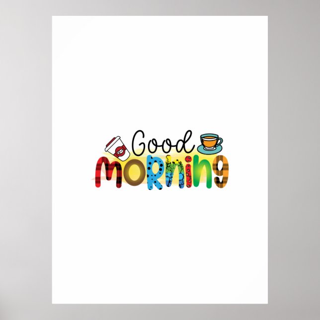 Coffee Art Good Morning Poster (Front)