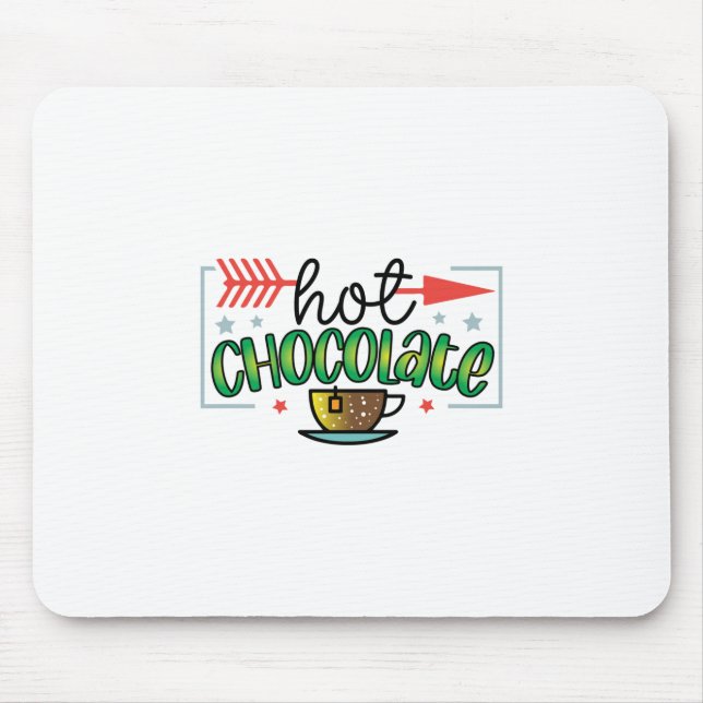 Coffee Art Hot Chocolate Mouse Mat (Front)