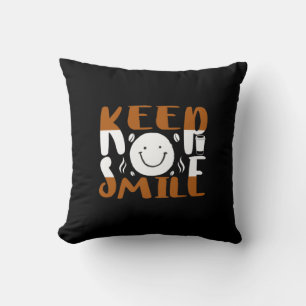 Coffee Art Keep Smile Cushion