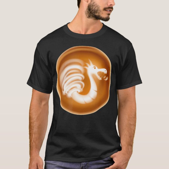 Coffee Art Latte Espresso Barista Drawing Coffee T-Shirt (Front)