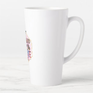 Coffee Art My Blood Type Is Coffee Latte Mug