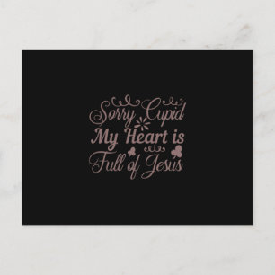 Coffee Art My Heart Is Full Of Jesus Postcard
