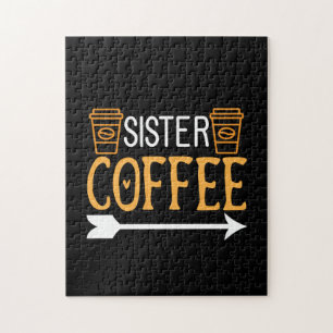 Coffee Art Sister Coffee Jigsaw Puzzle