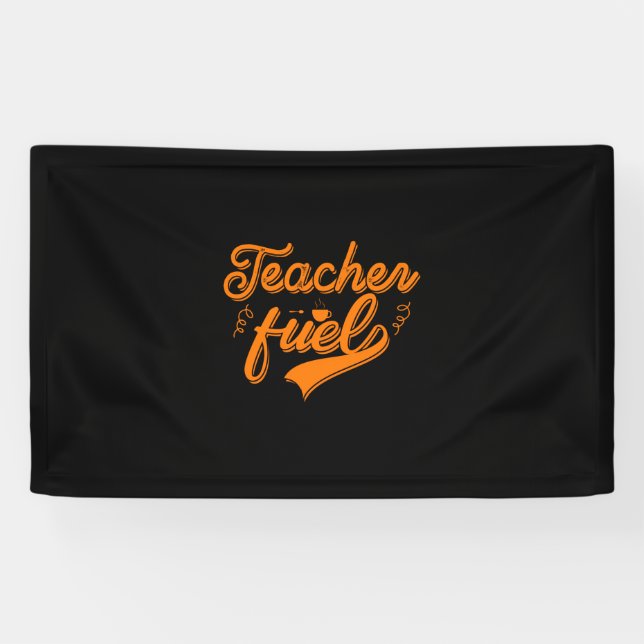 Coffee Art Teacher Fuel Banner (Horizontal)
