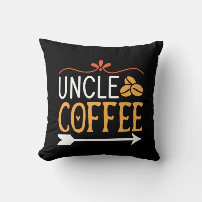 Coffee Art Uncle Coffee Cushion (Front)
