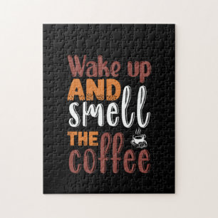 Coffee Art Wake Up And Smell The Coffee Jigsaw Puzzle