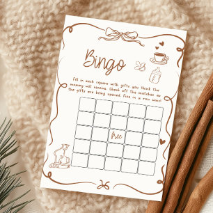 Coffee Baby is Brewing Baby Shower Bingo Game
