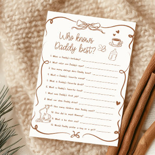 Coffee Baby is Brewing Who Knows Daddy Best Game