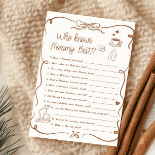 Coffee Baby is Brewing Who Knows Mummy Best Game