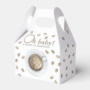 Coffee Baby shower - A baby is brewing Favour Box