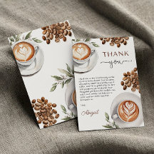 Coffee Baby Shower - a Baby is Brewing Thank You