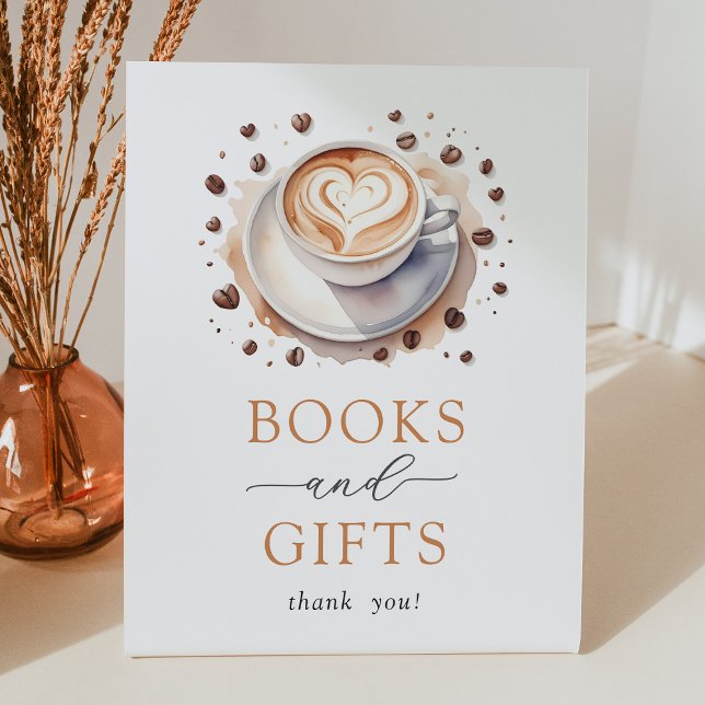 Coffee Baby Shower Books and Gifts Sign (Creator Uploaded)
