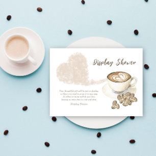 Coffee Baby shower Display shower Enclosure Card