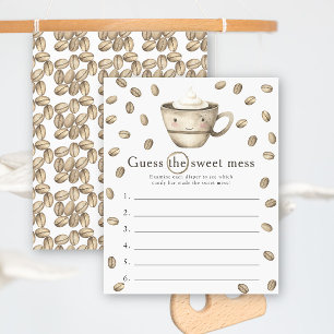 Coffee baby shower Guess the sweet mess game