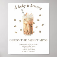 Coffee baby shower Guess the sweet mess