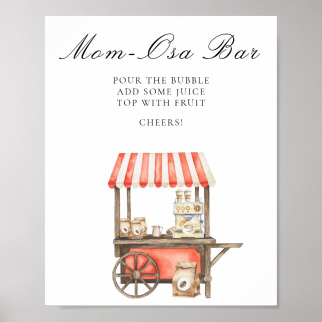 Coffee baby shower - Mimosa bar Poster (Front)