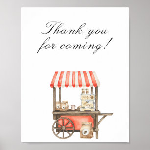 Coffee baby shower - Thank you for coming Poster