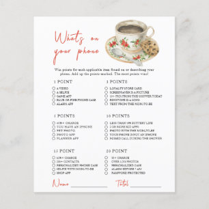 Coffee baby shower - What's On Your Phone Game