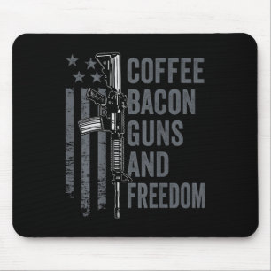 Coffee Bacon Guns & Freedom - Bbq Grill Pro Gu Mouse Mat