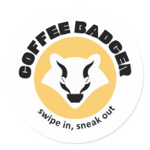 Coffee Badger Sticker