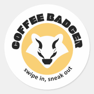 Coffee Badger Sticker