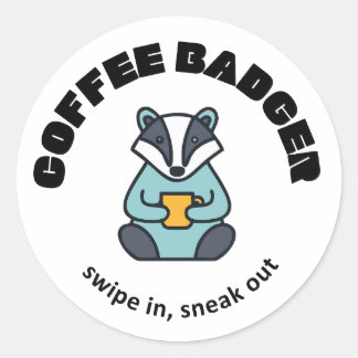 Coffee Badger Sticker