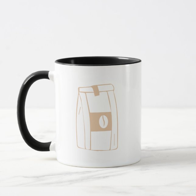 Coffee Bag Graphic Mug (Left)