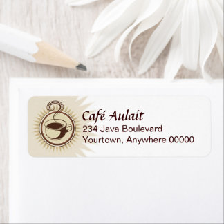 Coffee Bar Business Return Address