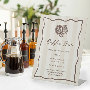 Coffee Bar, Cafe Drink Menu Sign