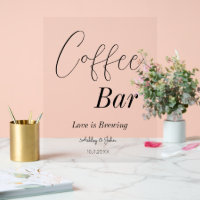 Coffee Bar Wedding Bridal Shower  