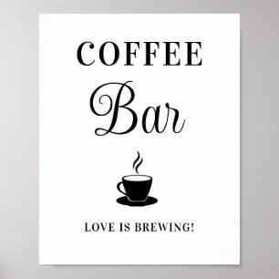 Coffee Bar Wedding Sign