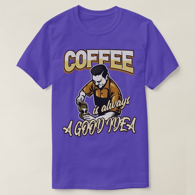 Coffee Barista Gift T-Shirt (Design Front)