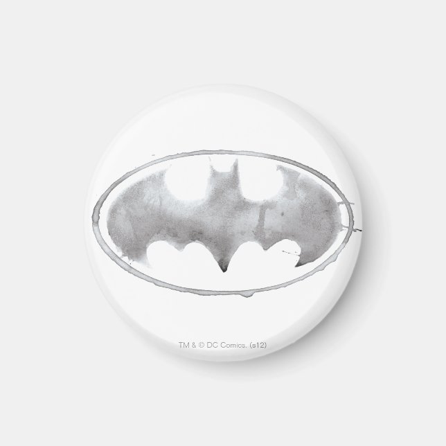 Coffee Bat Symbol - Grey Magnet (Front)