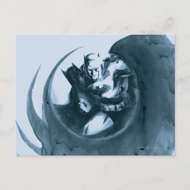 Coffee Batman Postcard (Front)